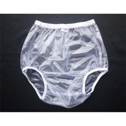 Cloth Diapers ABDL Haian Adult Incontinence Pull-on Plastic Pants Color Transparent White 3 Pack 230629