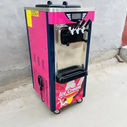 LINBOSS Soft Ice Cream Machine Yoghourt Icecream Machine For Cafes Bars Restaurant Equipment Tool 2100w 220v