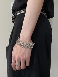 Link Bracelets Plant Irregularity Bracelet Unisex Design Seaweed Men's And Women's Models Chic Metal Stylish Hand Chain