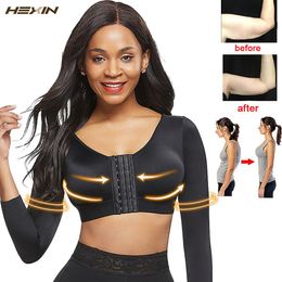 HEXIN Women Arm Shaper Back Shoulder Corrector Humpback Posture Corrector Arm Control Shapewear Arm Fat Burner Slimming Underwea Y265l