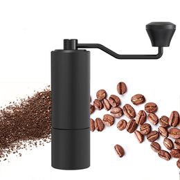 Manual Coffee Grinders Manual Coffee Grinder Adjustable Settings Stainless Steel Conical Burr Hand Coffee Bean Grinder French Espresso Crank Grinder 230629