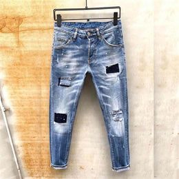 mens denim jeans fashion italy men s jeans true slim washed zipper decorated urban casual pants 172C