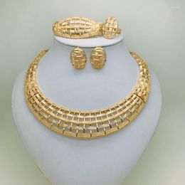 Necklace Earrings Set Kingdom Ma Dubai For Women Wholesale Africa India Nigeria Wedding Gift Party Jewelr Gold Plated Bracelet