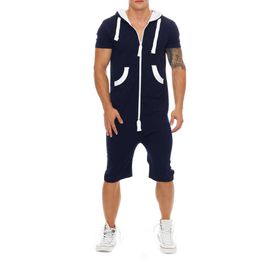 2023 Men's style one-piece casual sports summer short-sleeved home track suit jogging suits men fashion tracksuit mens tracksuits