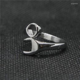 Cluster Rings Drop Ship Size 6-11 Cool Speical Ladies Spanner Ring 316L Stainless Steel Jewellery