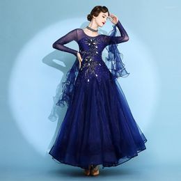 Stage Wear Ballrooom Dance Comptition Dress For Women National Standard Waltz Clothes Big Swing Modern Costumes TY100