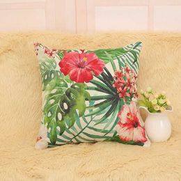 Cushion/Decorative Square 45x45cm cushion Home Decorative Quality Parrot Lily Flowers Birds Cushion without core