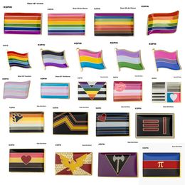 Gay Pride Intersex Pride Asexual Pride Bisexual Pansexual Genderqueer Transgender lapel pin badge 10pcs a lot 259C