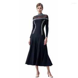 Stage Wear M-19392 Wholesale Modern Dance Dress Long Sleeve Ballroom Training High Quality Smooth Practice For Sale