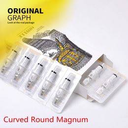 Tattoo Needles 20PCS Premium Tattoo Needle Cartridges - Curved Round Magnum 5/7/9/11/13/15/17/19/21/23/25/27RM 230630