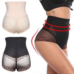 Women's Shapers Thin Lace Body Shaper Middle Waist Panties Tummy Slimming Underwear BuLifter Shapewear Steel Bones Corrective