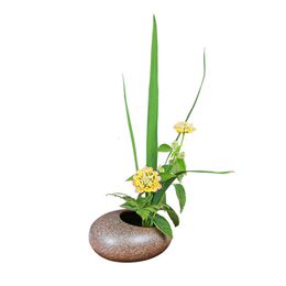 Vases Ceramic Small Water Drop Flower Pot Vase Device Zen Tea Table Desktop Japanese Ikebana Flower Arrangement Ceramic Tools 230628