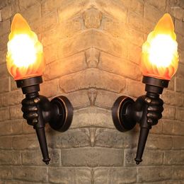 Wall Lamps Antique Lamp Bar Coffee Shop Light For Home Outdoor Waterproof Exterior Bathroom Fixtures Bedroom