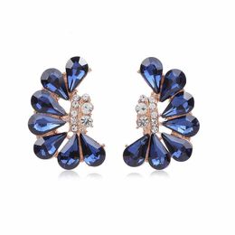 Charm New Exaggerated Earrings One Pair of Multi Color Optional Water Drop Pattern Fashion Year 230630