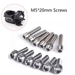 Bicycle Stem Screw M5x20mm Bike Groupsets Mountain Bike Riser Handlebar Fixing Cycling Accessories