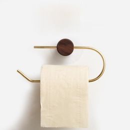 Toilet Paper Holders Nordic Hanging Towel Rack Bathroom Toilet Paper Holder Toilet Paper Roll Wooden Tissue Rack 230629