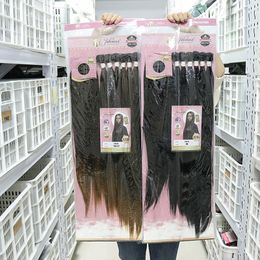 Lace Wigs Hair Bulks Protein Organic High Quality Ombre Weave Bundle Packet With Clre Single Weft Synthetic s 230629