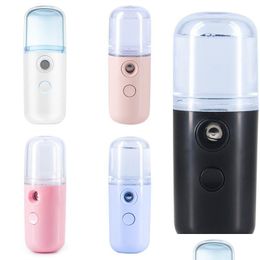 Other Festive Party Supplies Nano Facial Sprayer Summer Favours 30Ml Visual Water Tank Portable Face Steamer Mini Usb Mister For La Dhnwy