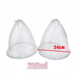 24CM XXXL King Size Breast Enlargement Cup Pair For Vacuum Suction Device European American Colombian Female Butt Breast Lift