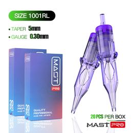 Tattoo Needles Mast Pro Disposable Box of 20pcs Sterile Tattoo Needles Cartridge for Tattoo Rotary Pen Round Liner Tattoo Supplies Makeup 230630