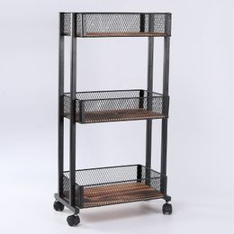 Household storage wire frame, Galvanised metal layered support, 3-layer kitchen fruit and vegetable storage support