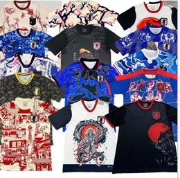 Camisas de futebol do Japão 2023 MINAMINO NAGATOMO DOAN YOSHIDA ASANO detalhes do dia do jogo edição especial 23 24 Camisa de futebol OSAKO conjunto masculino kit infantil Jogador Fãs dragão
