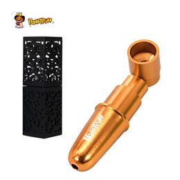 Bong Detachable Tobacco metal pipe smoking Pipe Case Portable 63 MM Metal Dry Herb cigarette Bowl Smoke tool