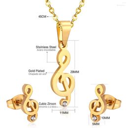 Necklace Earrings Set LUXUKISSKIDS Women's Gold Colour Earring Dubai African Jewellery Stainless Steel Jewellery Gift Bijoux Femme