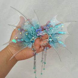 Other Fashion Accessories Ears Headdress Fairy Wizard Hair COS Shark Mermaid Gradient Props P o Cosplay Take 230609