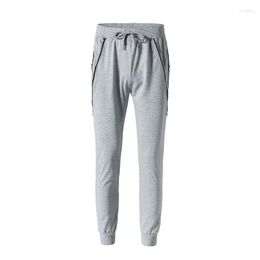 Men's Pants HCXY 2023 Brand Mens Casual Sweat Spring Autumn Trouswers Men Fashion Zipper Male Elastic Waist Fit Trousers