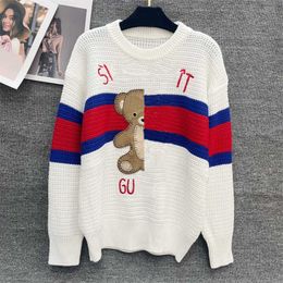 Cucci Fashion Women Cardigan Gugcci Sweaters Soft Cashmere Knit Tops Button Cardigans Designer Sweaters Green Striped Letter G Sweaters Coat Fall Clothing 466