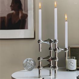 Candle Holders Metal Nordic Incense Outdoor Aesthetic Luxury Vintage Holder Candelabros Living Room Decoration