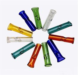 Out Diameter 8 10MM Clear Smoking Mix Colour Flat Mouth Glass Philtre Tips Accessories JL1380