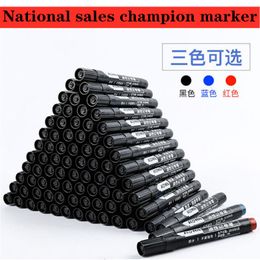 Markers 50100pcs Permanent Paint Marker Pen Oily Waterproof Black for Tyre Quick Drying Signature Stationery Supplies 230630