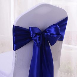 Vases 10pcs/50pcs/100pcs Satin Chair Bow Sashes Home Party Event Wedding Decoration Chair Ribbon Knot Ties