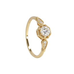 New Fashion Trendy Advanced Design Sense Moissanite Ring Simple Temperament Wedding Rings Wedding Gift Classic