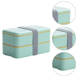 Dinnerware Sets Double Layer Lunch Boxes For Kids Box Holder Container Go Microwavable Containers Stackable