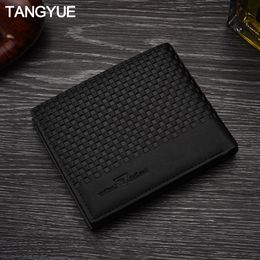 Slim Leather Men's Wallet Male Small Mini Design Bag Leather Thin Luxury Brand Card Coin Purse for Men Wallets portomonee heren