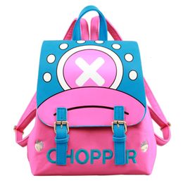 School Bags Japan Anime Chopper Backpack Bag Designer Figures Women Girls PU Leather Book Rucksack Gift 230629