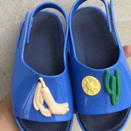 New Leaky Toe Boys Beach Sandals Lightweight EVA Wide Face Foreign Trade Children Cartoon Slippers