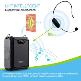 Speakers Shidu 30w Portable Ipx6 Waterproof Voice Amplifier with Wireless Microphone Bluetooth Speaker for Teachers Tour Guide M1000