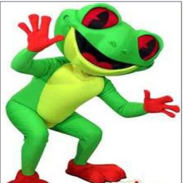 Custom Newly Green frog mascot costume Adult Size 261Y