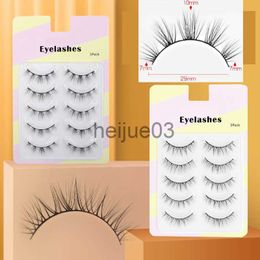 False Eyelashes NEW 5 Pairs False Eyelashes Supernatural Fake Eyelashes Long Thick Soft Eye Tail Naked Makeup Daily Eyelashes Women x0630