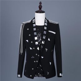 Star with the same pattern lens suit coat men's Korean version of the body suit dress mens blazer jacket men coat sequin208s