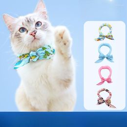 Dog Car Seat Covers Summer Pet Cooling Ice Scarf Cool Towel Heatstroke Dogs Cats Collar Adjustable Cat Bib Supplies