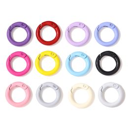 Fashion Colorful Round Hook Spring Buckle Clasp for Jewelry Making