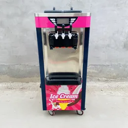 LINBOSS Commercial kitchen 3 Flavours gelato Yoghourt floor soft ice cream machine