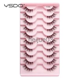 False Eyelashes YSDO 510 Pairs False Eyelashes Natural Long Faux 3D Mink Lashes Handmade Fake Eyelash Extension Makeup Soft Half False Lashes x0630