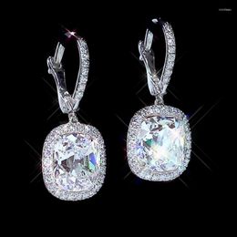 Dangle Earrings Ne'w Luxury Fashion Women's With Crystal Cubic Zirconia Elegant Bridal Wedding Earring Top-quality Jewelry