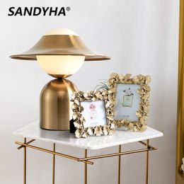 Table Lamps SANDYHA Lamp Luz Oficina Mesa Office Accessories Luminaria Bureau Escritorio For Decor Glass Ordenador Home Desk De Hat